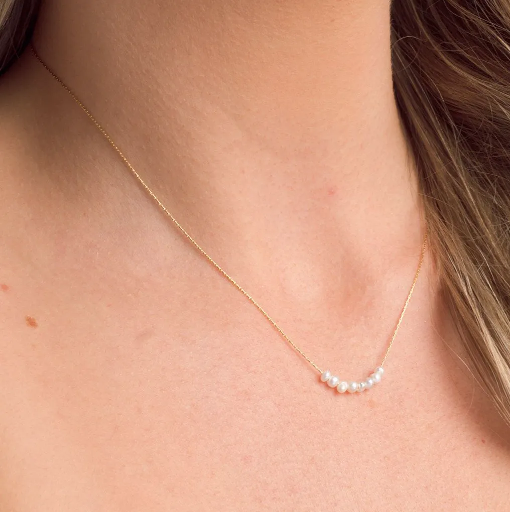 Nina Dainty Pearl Necklace