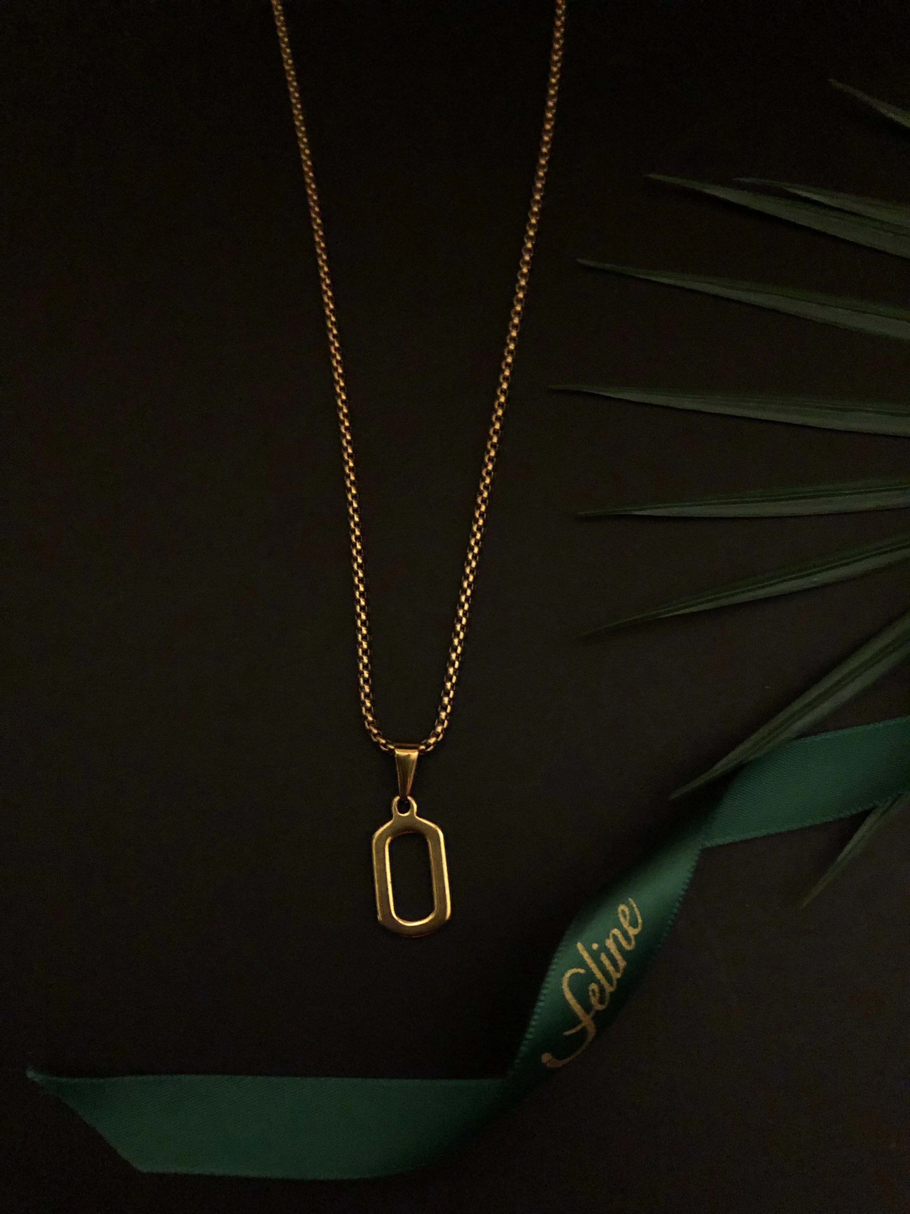 Number 0 Gold Dipped Pendant Necklace