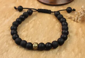 Onyx Mantra Bracelet