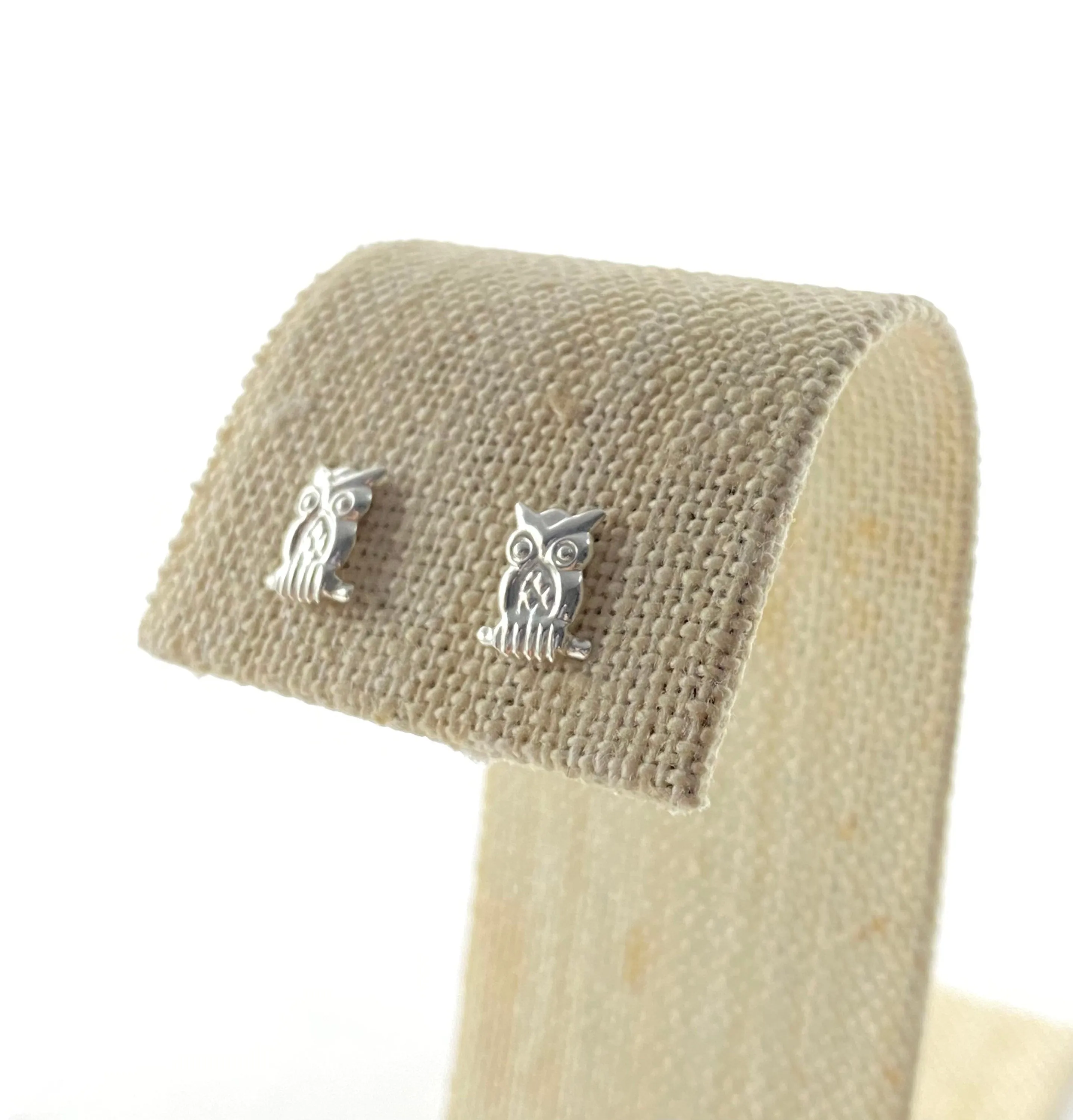 Owl sterling silver earring studs, SKU#E46-5