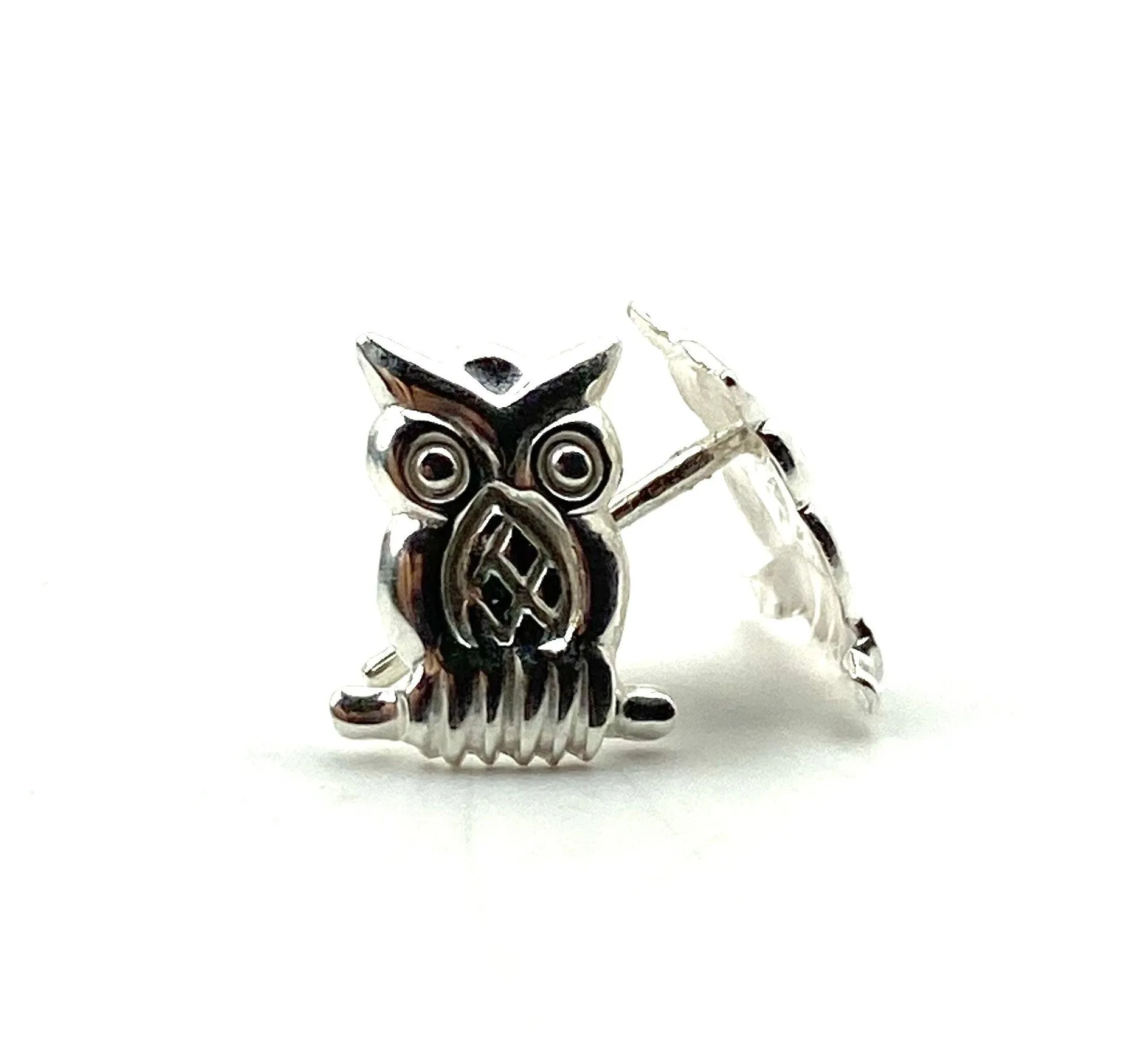 Owl sterling silver earring studs, SKU#E46-5