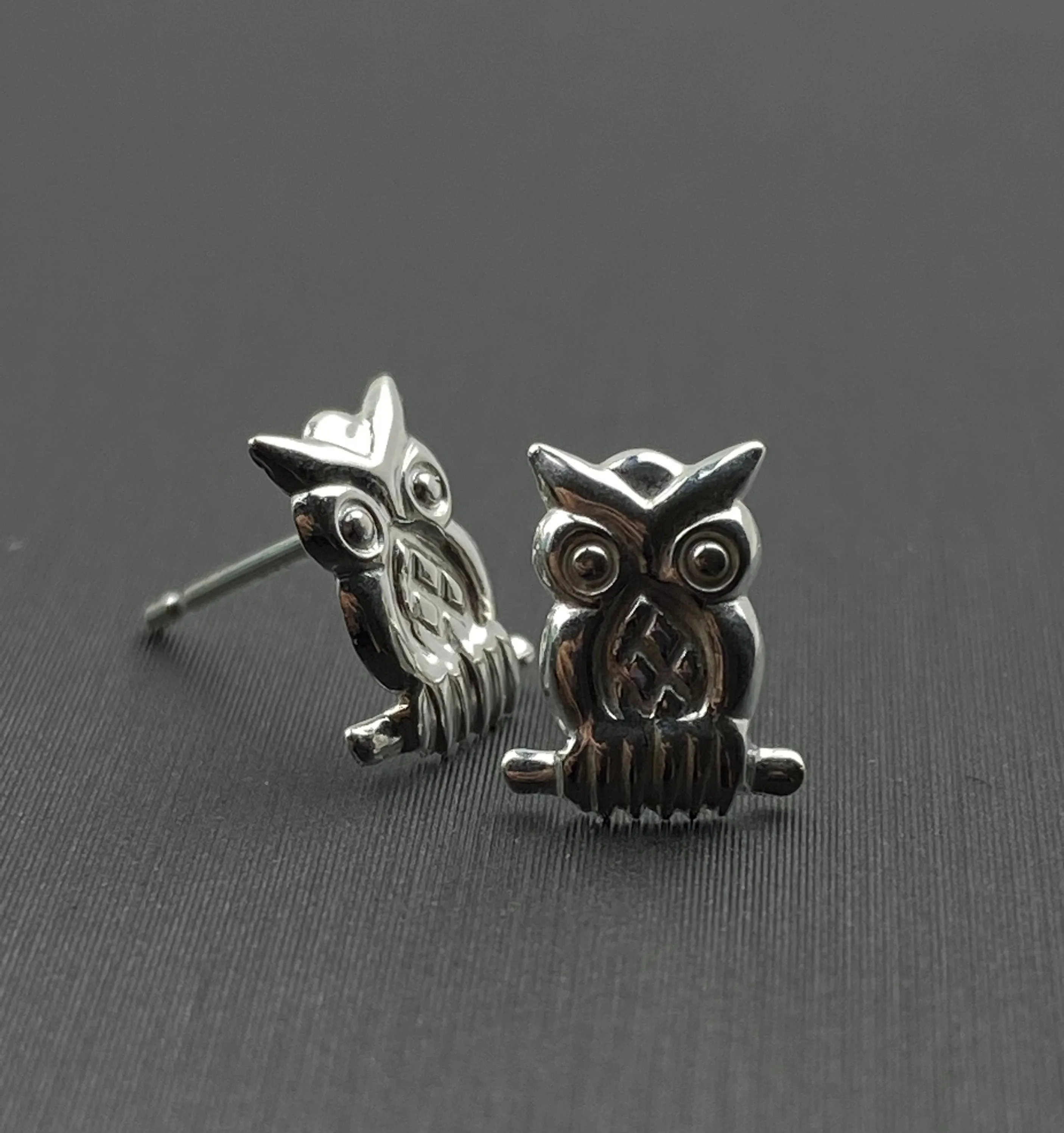 Owl sterling silver earring studs, SKU#E46-5