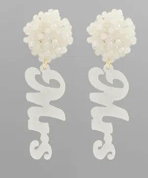 Pompom MRS Earring