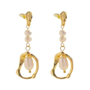 Pre Order:  Faux Pearl Retro Earrings