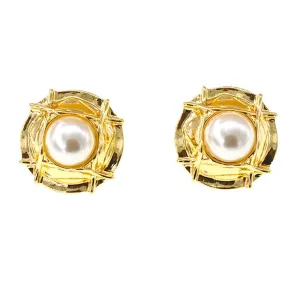 Pre Order:  Vintage Pearl Stud Earrings