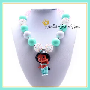 Princess Jasmine Chunky Bead Bubblegum Necklace