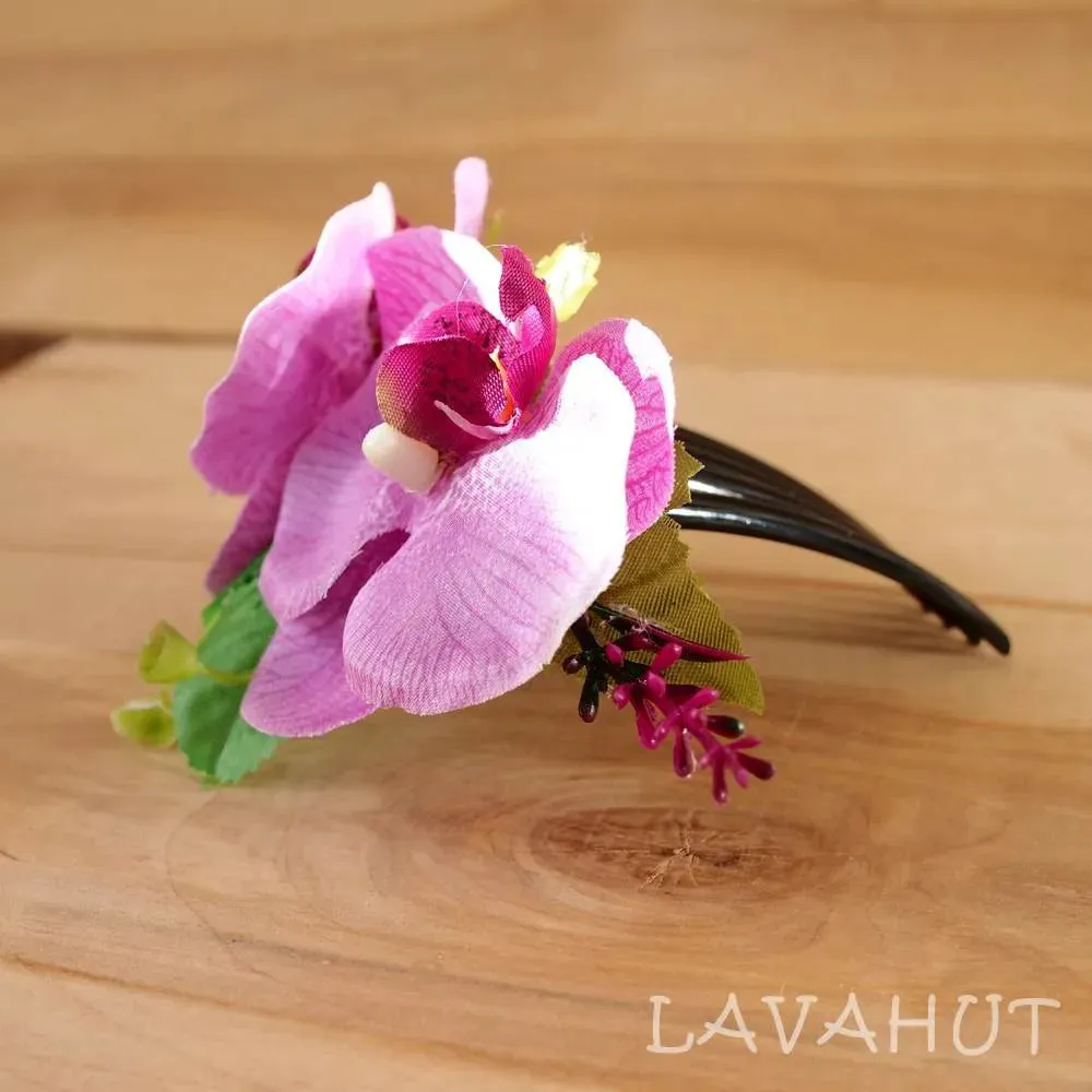 Purple Orchid Joy Hawaiian Hair Comb