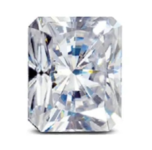 Radiant Cut Colorless Moissanite