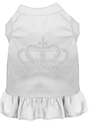 Rhinestone Crown Dress White Med (12)