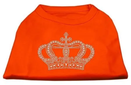 Rhinestone Crown Shirts Orange Lg (14)