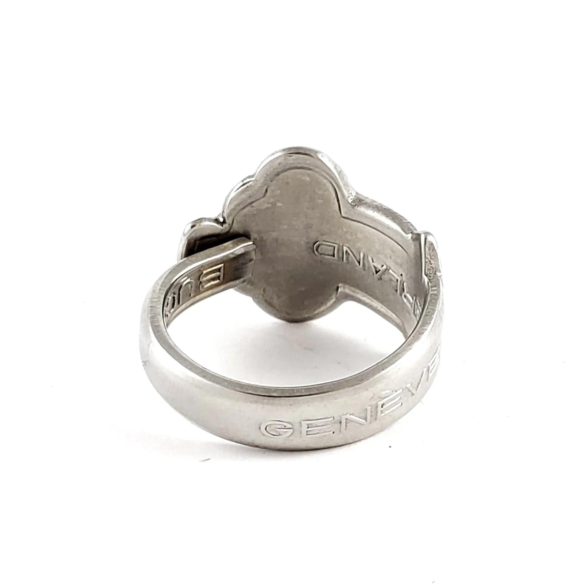 Rolex Tree Geneve Stainless Steel Spoon Ring