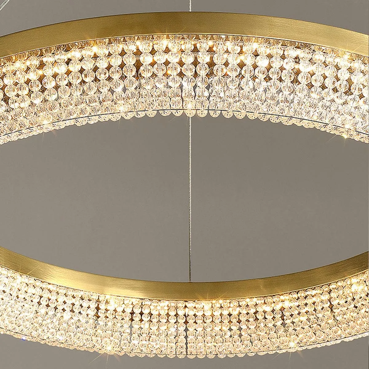 Round Ring Crystal Chandeliers