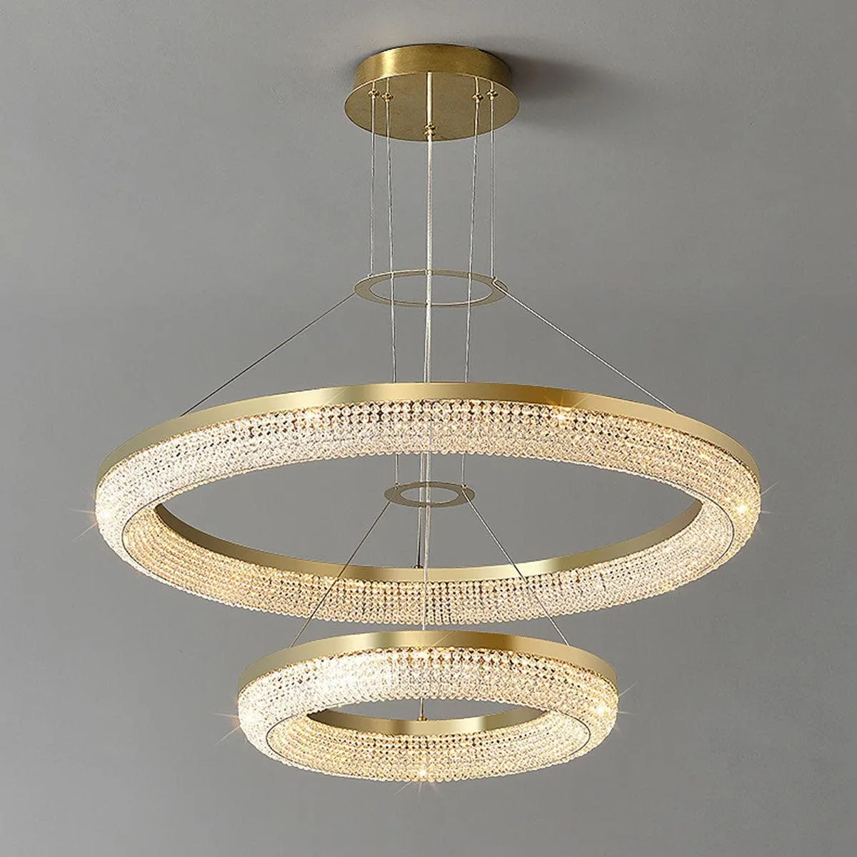 Round Ring Crystal Chandeliers