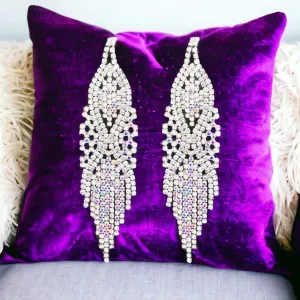 SHAWNA - clear ab pave rhinestone dangle earrings