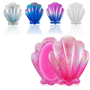 Shiny Shell Hair Brush-Mermaid Shell