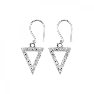 Silver Diamond Earrings