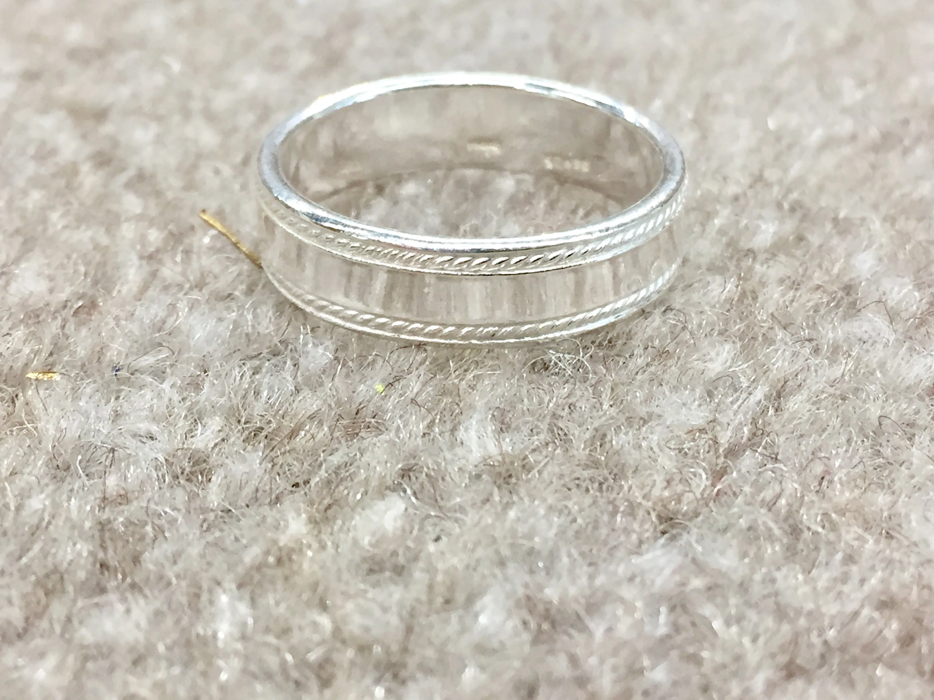 Silver Men's Wedding Ring