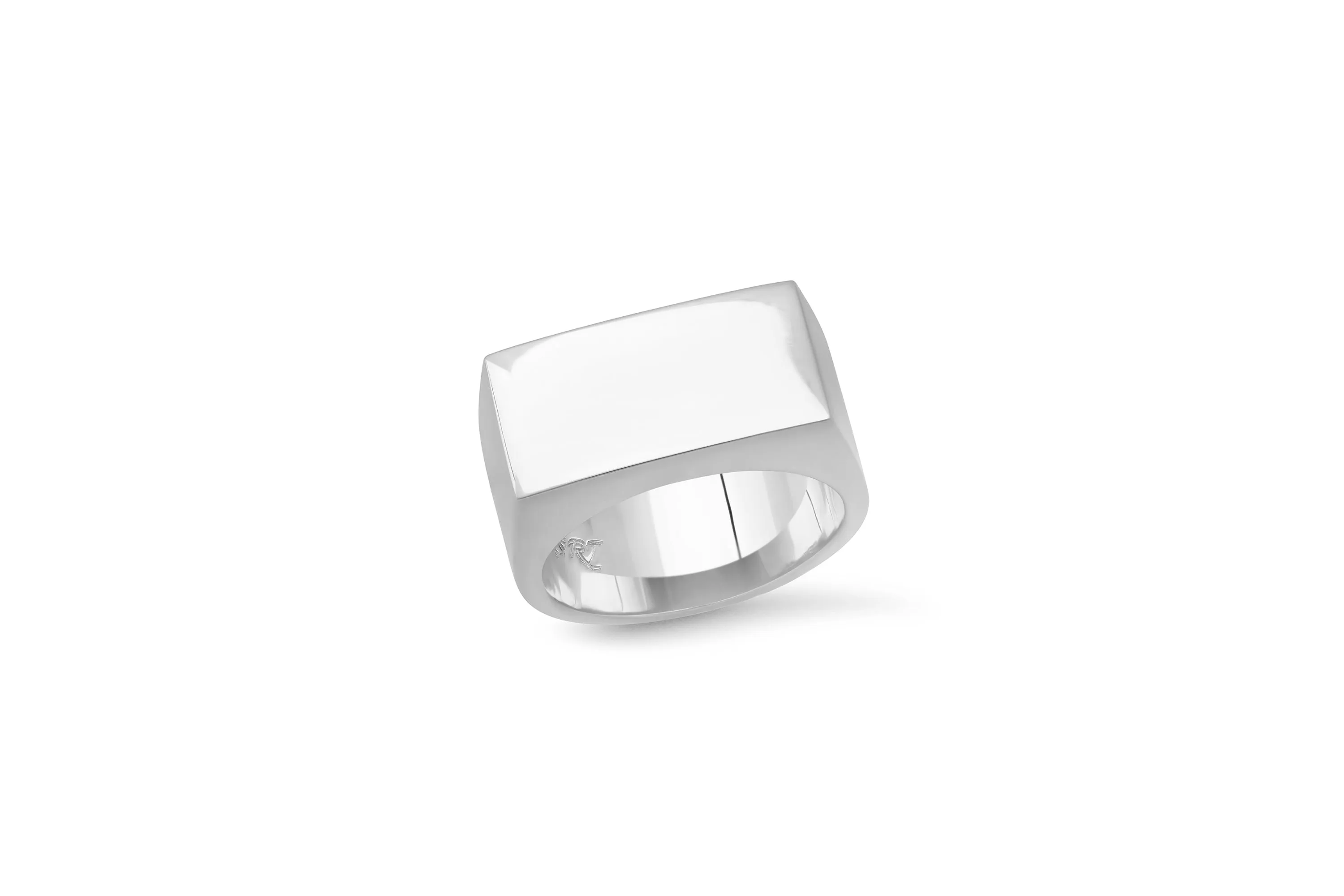 Solid Gold Rectangle Ring