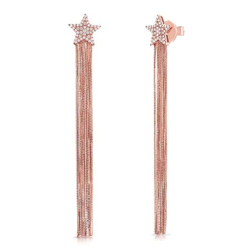 Statement Tassel Star Earrings