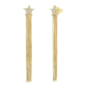 Statement Tassel Star Earrings