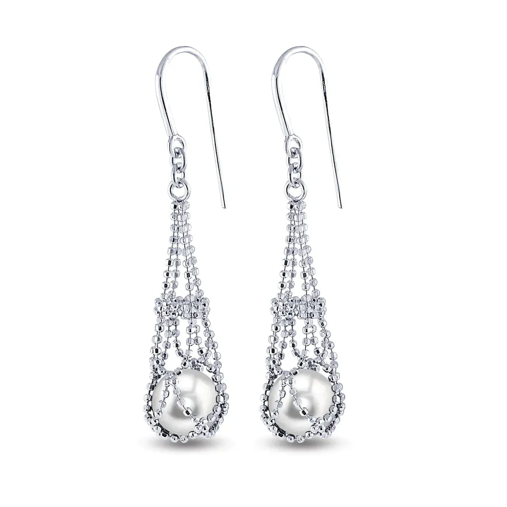 Sterling Silver Freshwater Pearl Earring