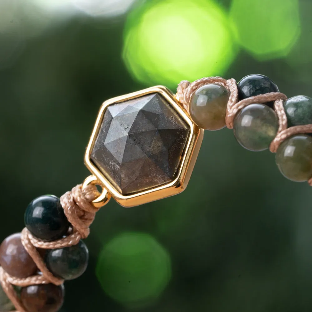 Striking Pyrite Stone Bracelet