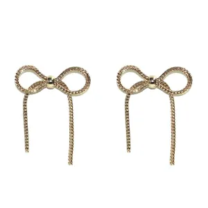 TE10631 Mary Ribbon Dangle Earrings