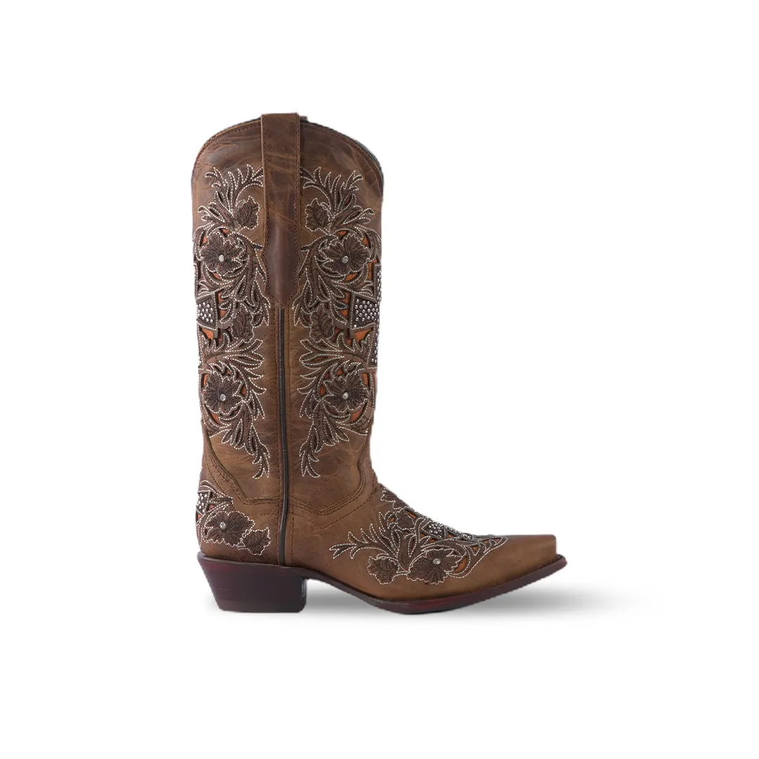 Texas Country Women's Western Boot Cedro Camel E733