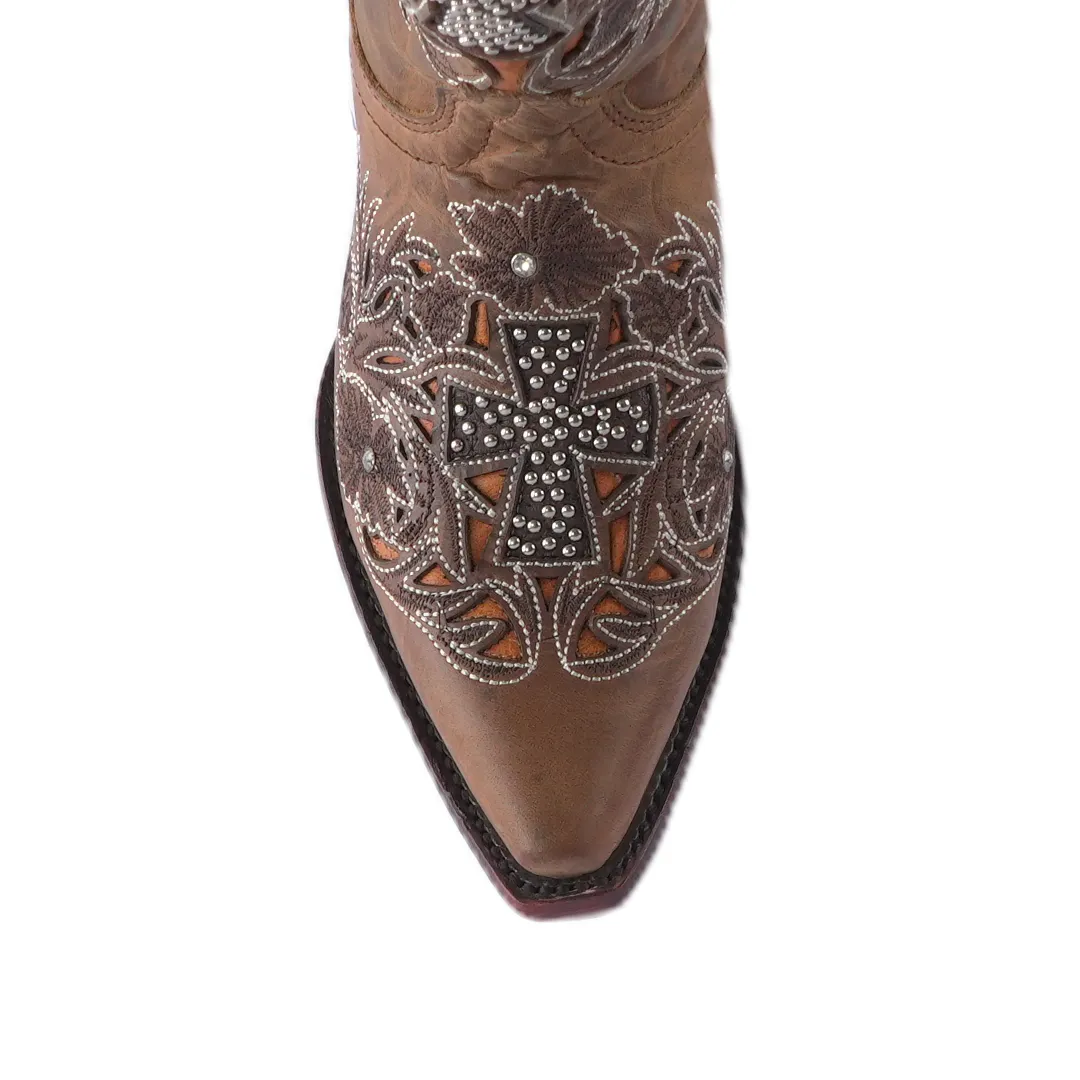 Texas Country Women's Western Boot Cedro Camel E733