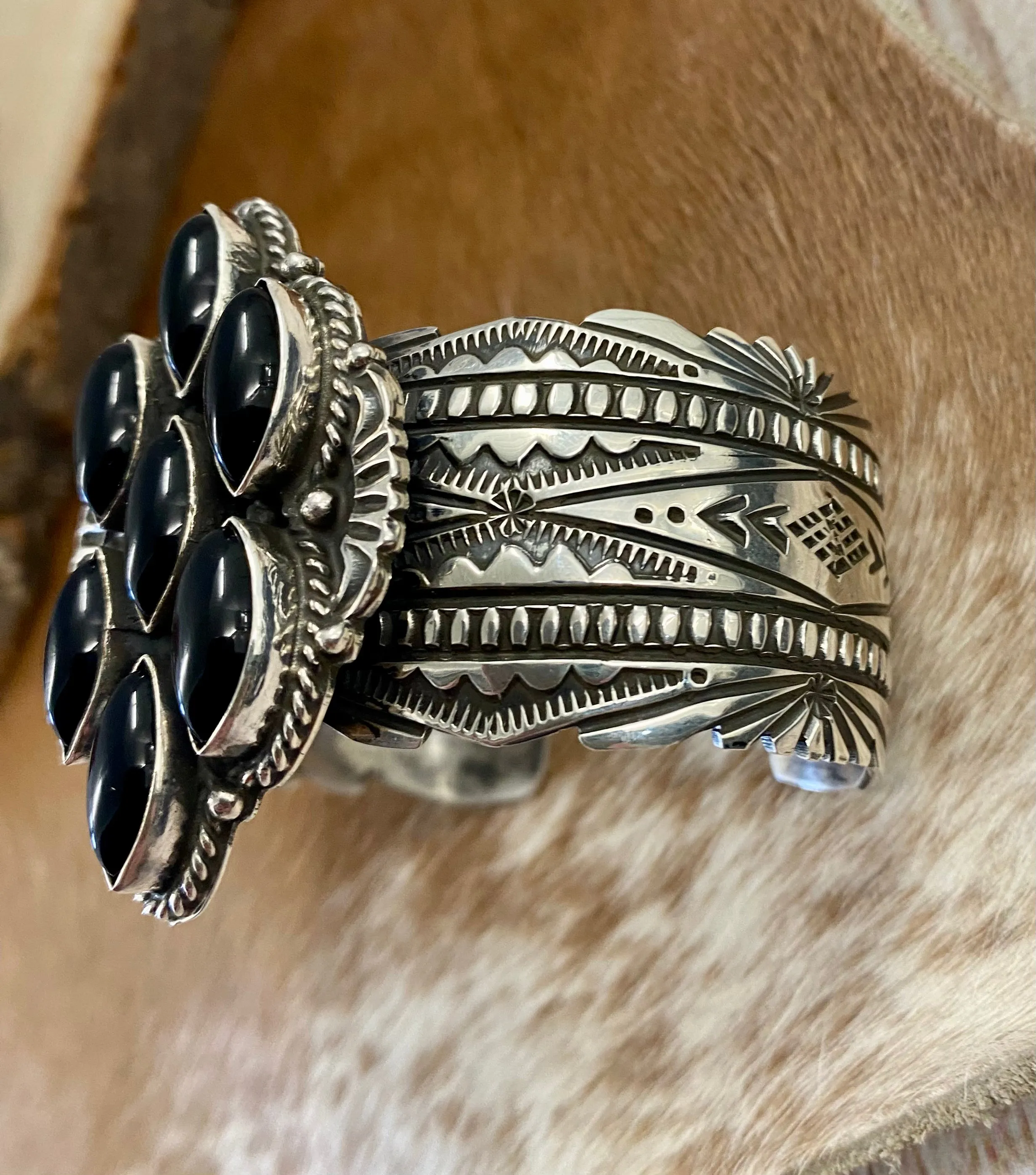 The Charming Onyx Cuff By Harold Joe