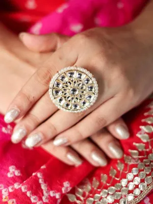 The Royal Round Kundan Ring