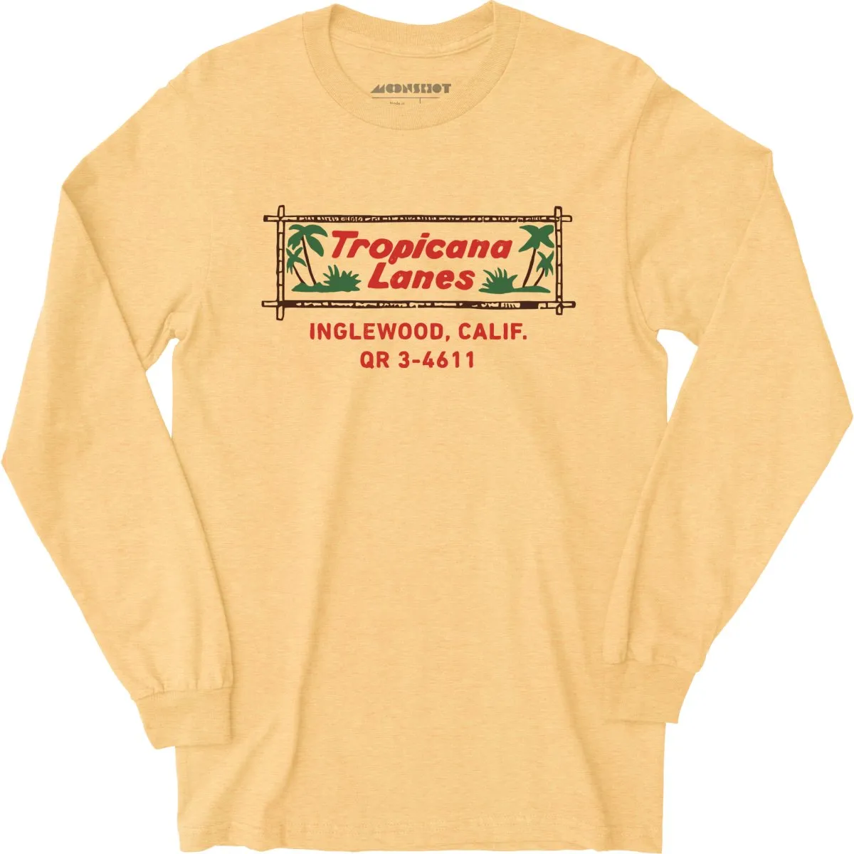 Tropicana Lanes - Inglewood, CA - Vintage Bowling Alley - Long Sleeve T-Shirt