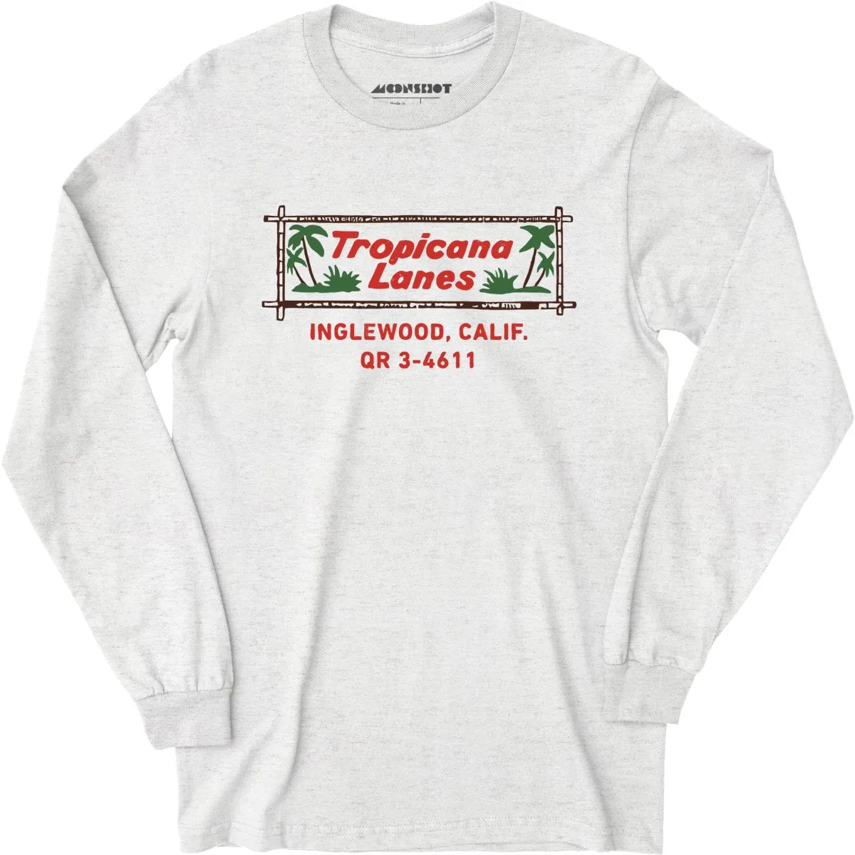 Tropicana Lanes - Inglewood, CA - Vintage Bowling Alley - Long Sleeve T-Shirt