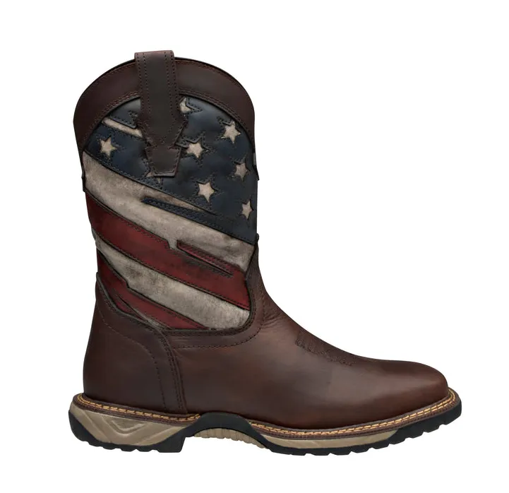 USA STL - Cebu Me’s Patriot Soft Toe Work Boot - Cafe