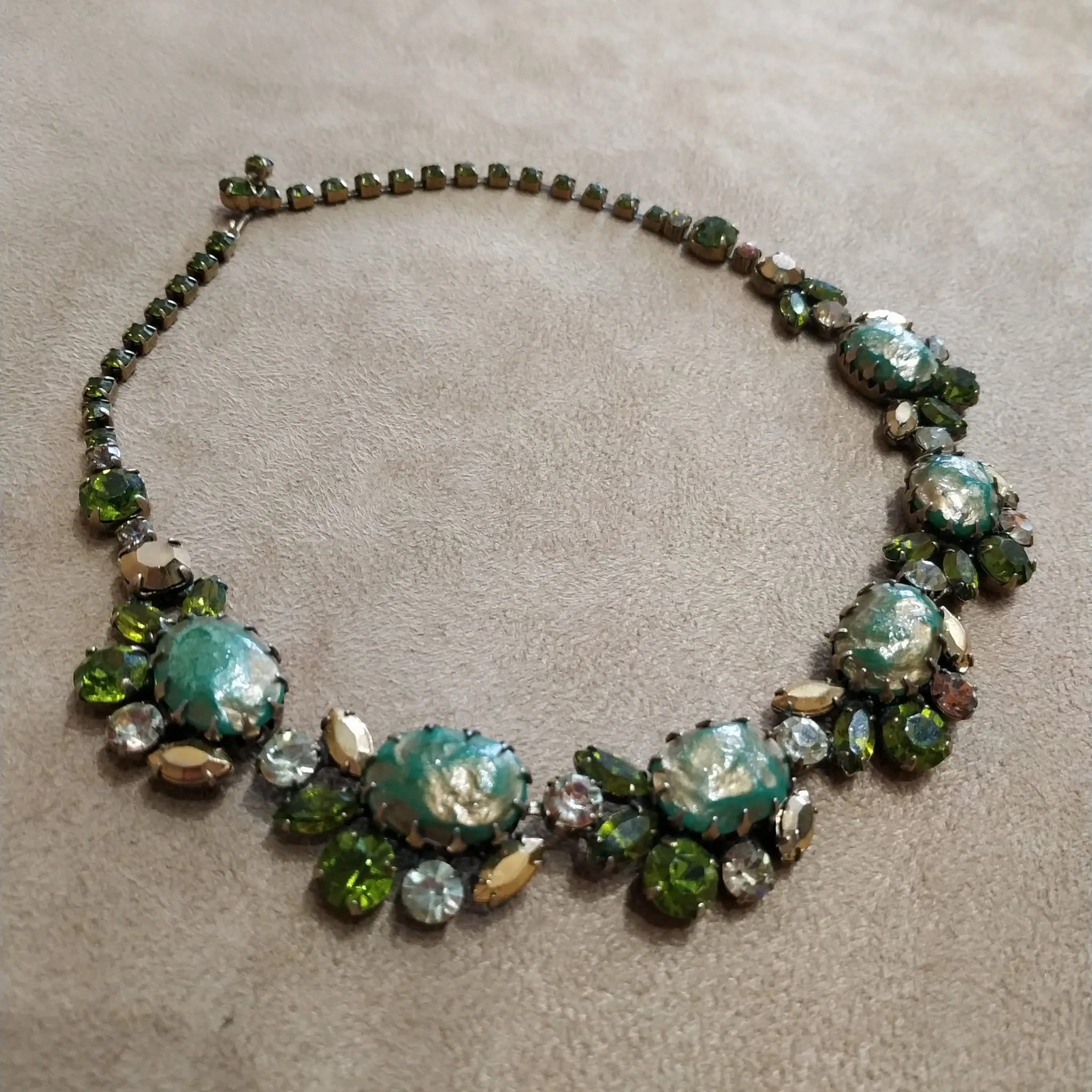 Vintage Regency Green Necklace