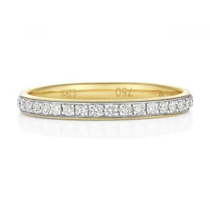 Wedding Band 18ct Gold Diamond Eternity Ring WQ231/I