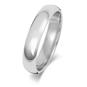 Wedding Band Platinum Trad Court 4mm-1.45 Wedding  Ring WP164M